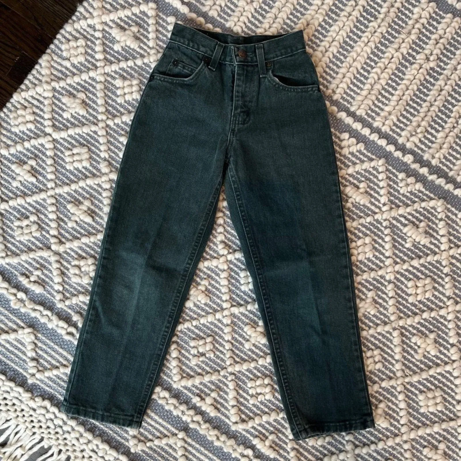 Vintage Faded Glory Green Jeans 8