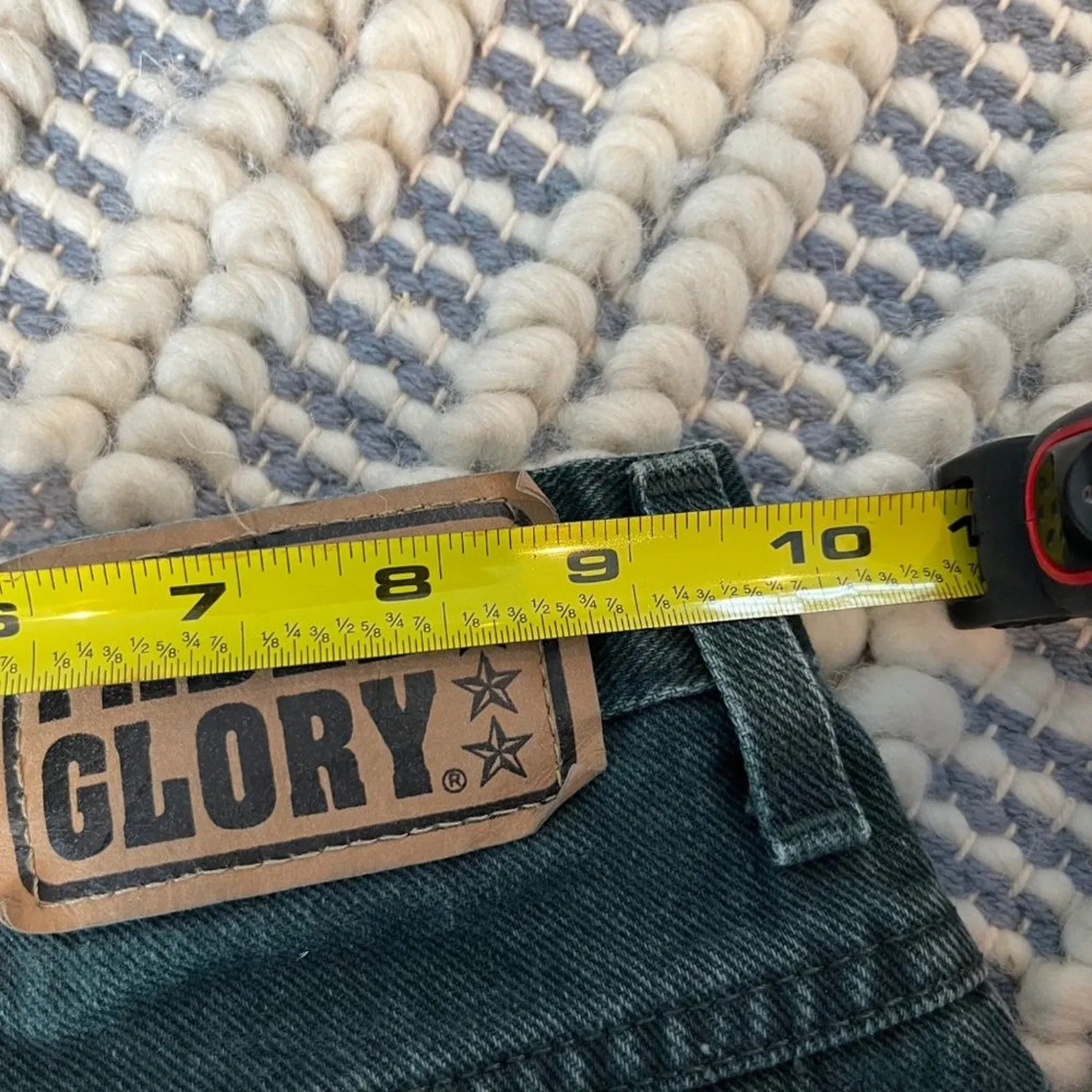 Vintage Faded Glory Green Jeans 8