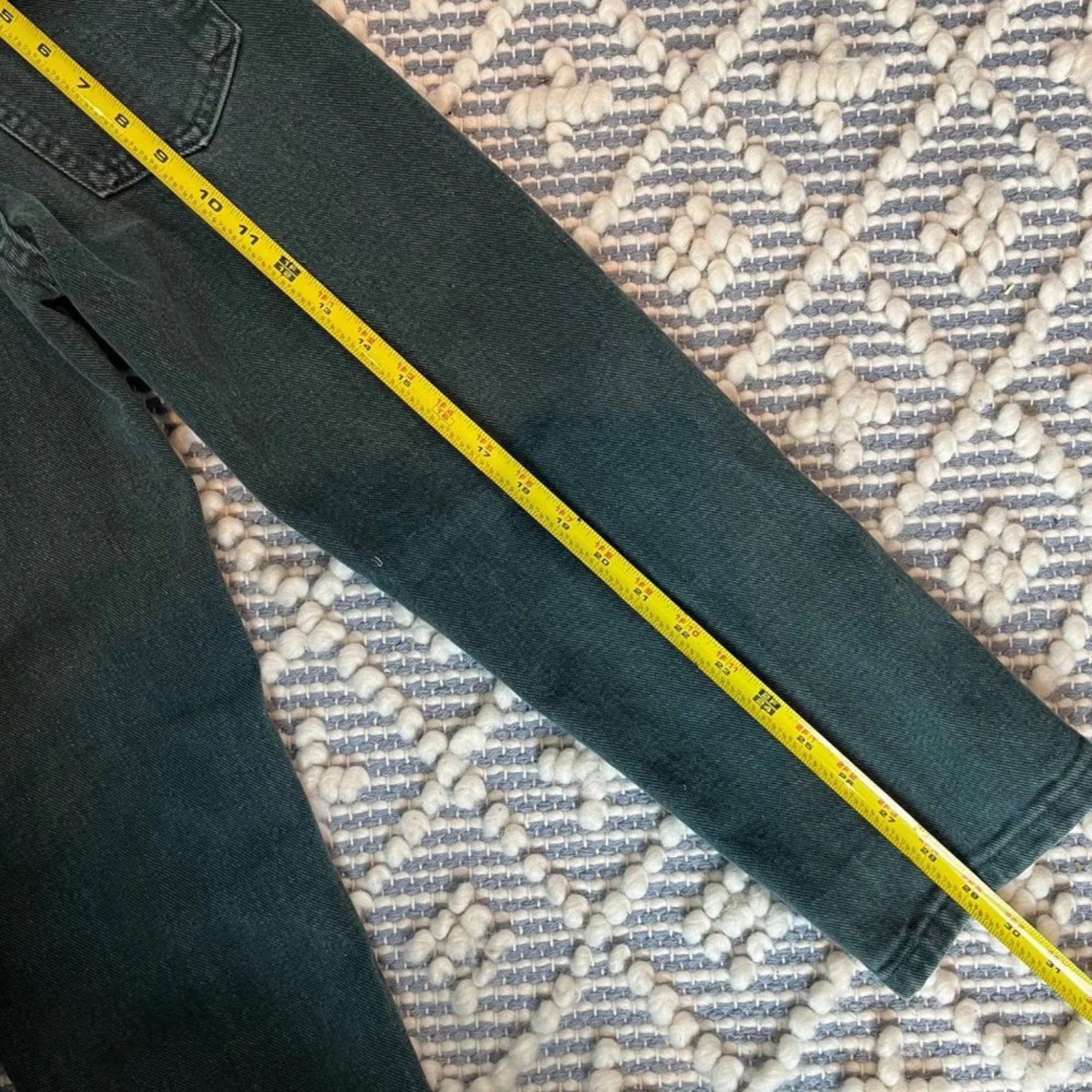 Vintage Faded Glory Green Jeans 8