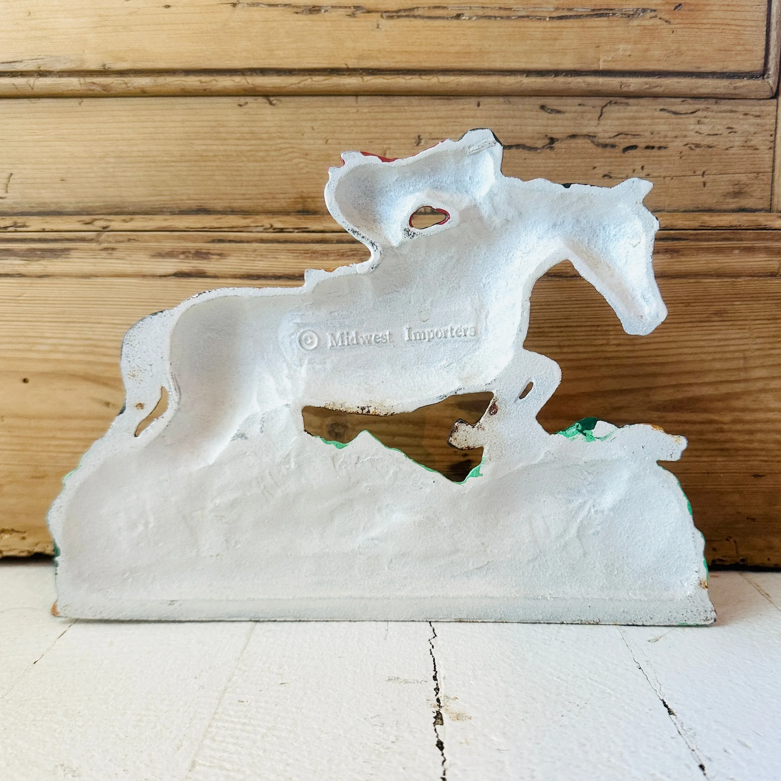 Vintage Fox and Hounds Heavy Metal Doorstop