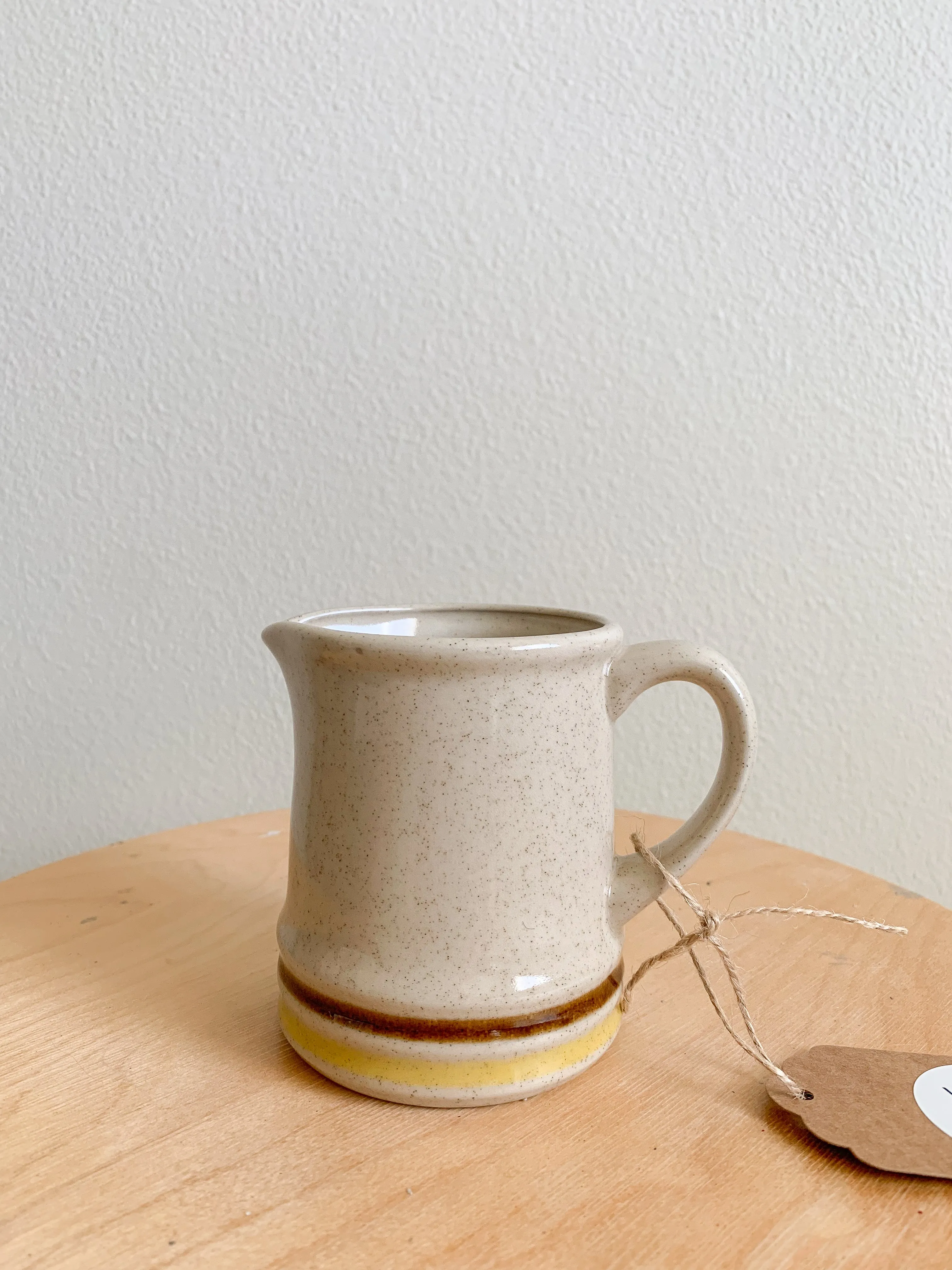 Vintage Japanese Stoneware Cream Pitcher - Local Olympia Pickup Only