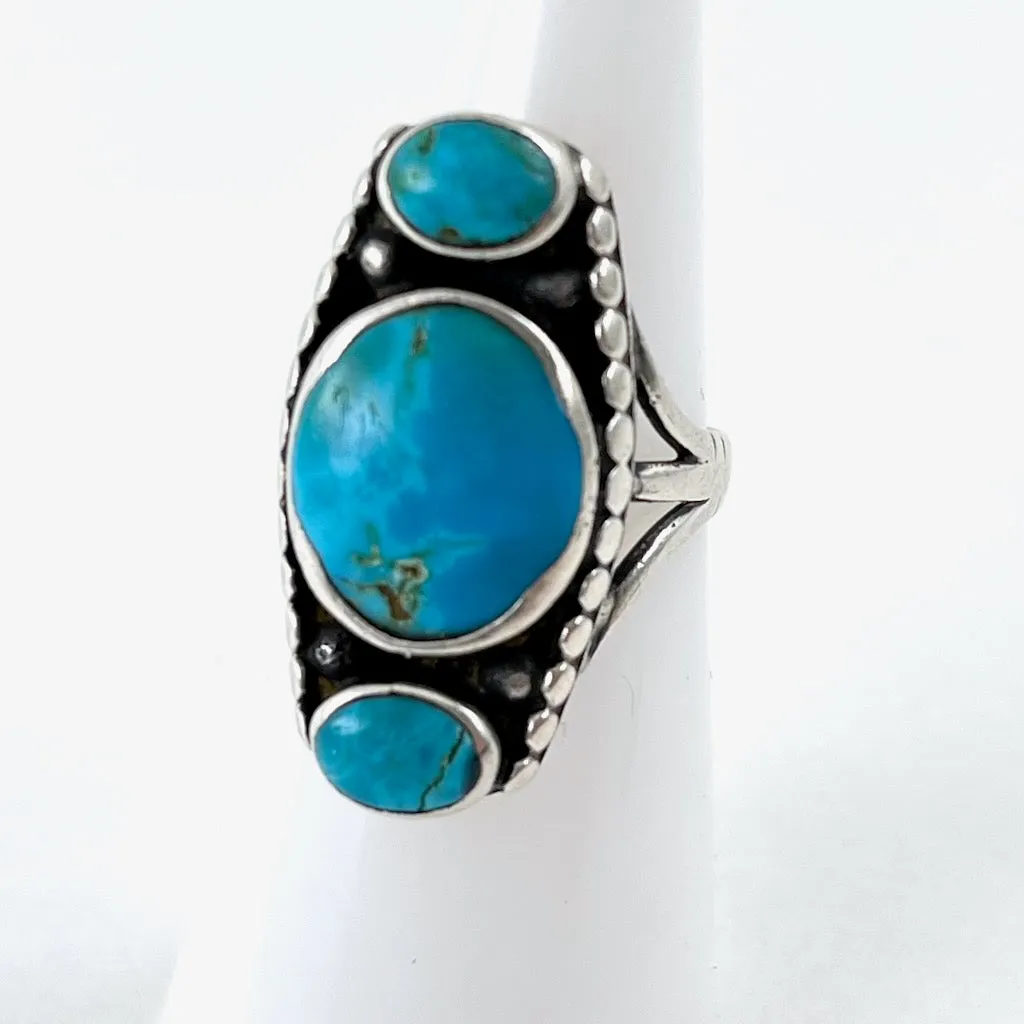 Vintage Navajo Three Stone<br>Size: 6