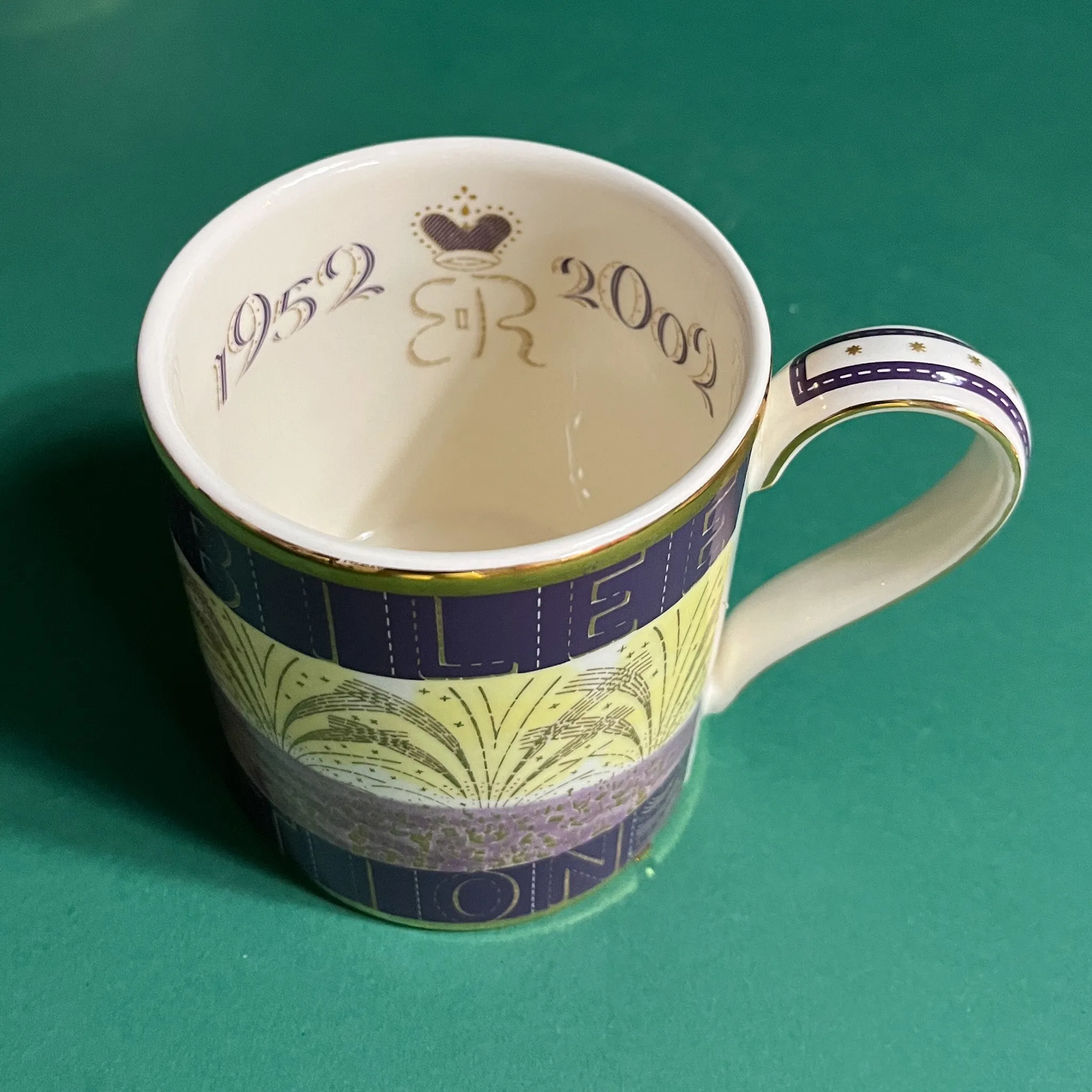 Vintage Queen Elizabeth II Commemorative Ceramic Mugs/Plate, Set of 4