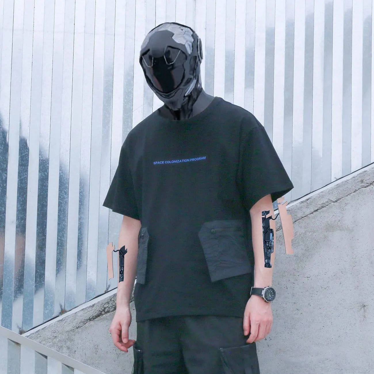 WLS Functional Multi-Pocket Cotton Tee