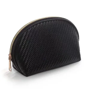 Woven Makeup Pouch Black